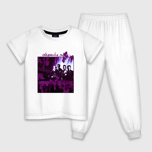 Детская пижама Depeche Mode in violet / Белый – фото 1