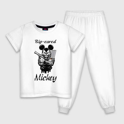 Детская пижама Гангстер Микки / Белый – фото 1