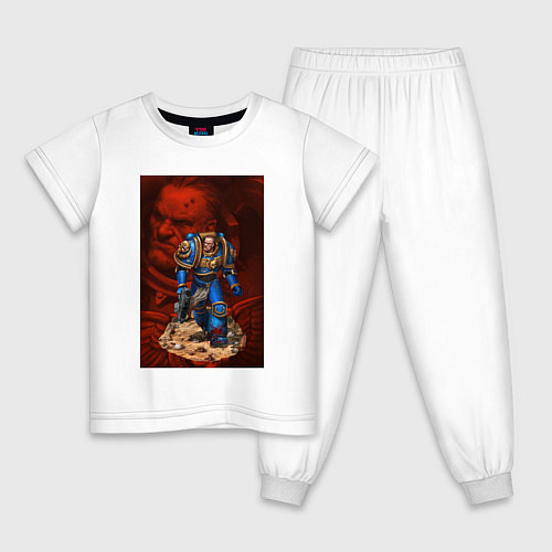Детская пижама Space Marine / Белый – фото 1