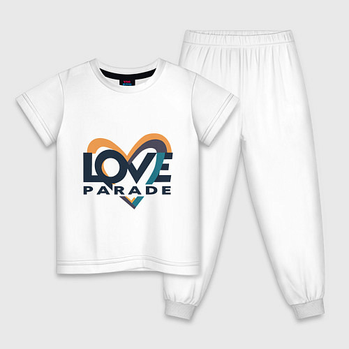 Детская пижама Логотип Love Parade / Белый – фото 1