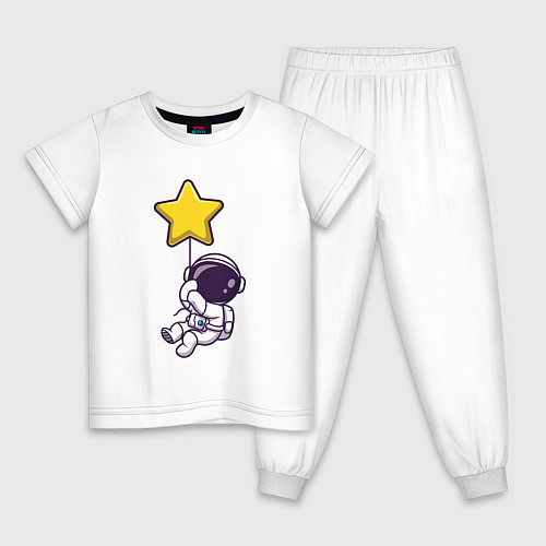 Детская пижама Космическая звезда / Белый – фото 1