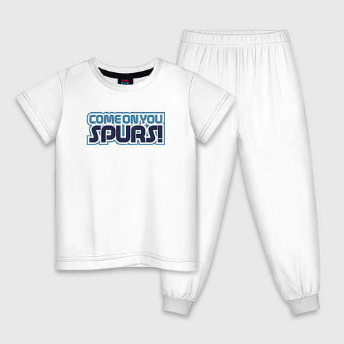 Детская пижама Come on you Spurs / Белый – фото 1