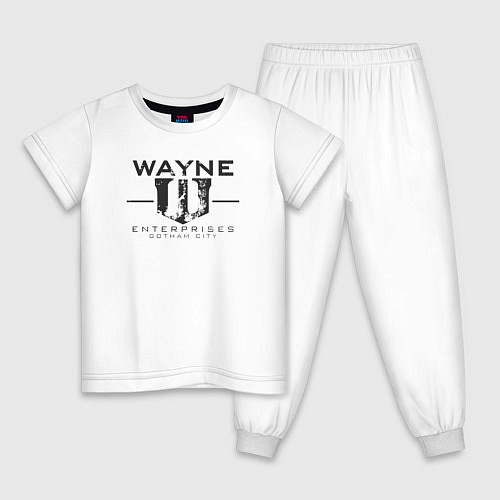 Детская пижама Wayne enterprices / Белый – фото 1