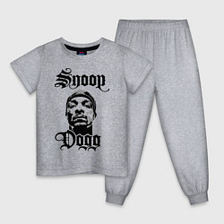 Пижама хлопковая детская Snoop Dogg Face, цвет: меланж