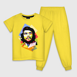 Пижама хлопковая детская Che Guevara Art, цвет: желтый
