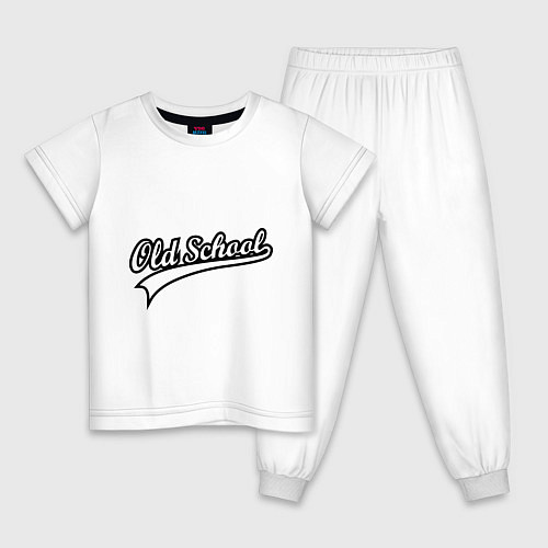 Детская пижама Oldschool / Белый – фото 1