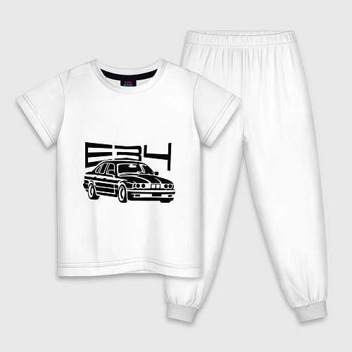 Детская пижама BMW E34 / Белый – фото 1