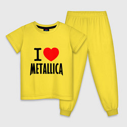 Детская пижама I love Metallica