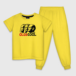 Пижама хлопковая детская Oldscool USSR, цвет: желтый