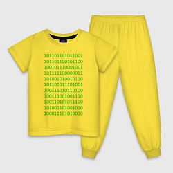 Детская пижама Двоичный код