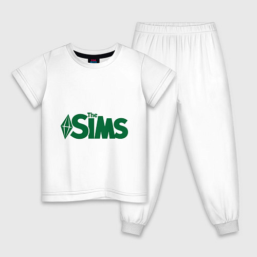 Детская пижама Sims / Белый – фото 1