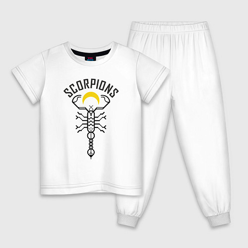 Детская пижама Scorpions Moon / Белый – фото 1
