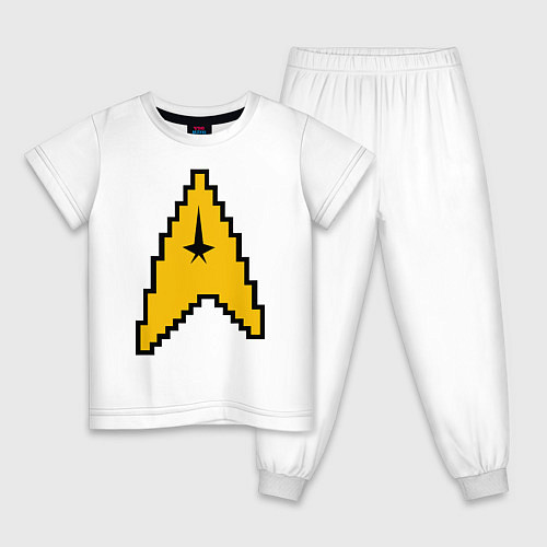 Детская пижама Star Trek: 8 bit / Белый – фото 1
