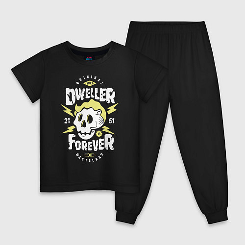 Детская пижама Dweller Forever / Черный – фото 1