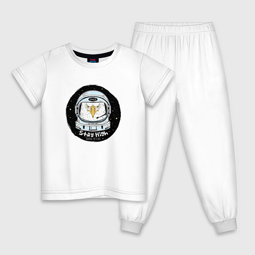 Детская пижама Космонавт 7.7 / Белый – фото 1