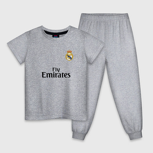Детская пижама Real Madrid: Fly Emirates / Меланж – фото 1