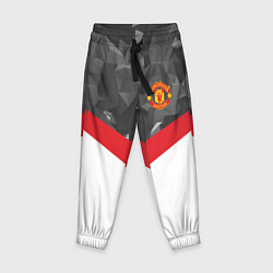 Брюки детские Man United FC: Grey Polygons, цвет: 3D-принт