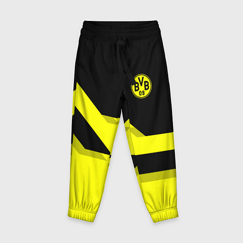 Детские брюки BVB FC: Yellow style / 3D-принт – фото 1
