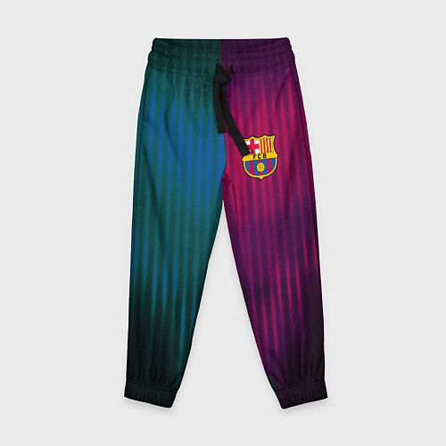 Детские брюки Barcelona FC: Abstract 2018 / 3D-принт – фото 1