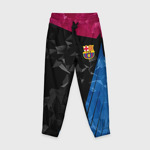 Детские брюки FC Barcelona: Abstract / 3D-принт – фото 1