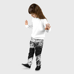 Брюки детские Белый и черный, цвет: 3D-принт — фото 2