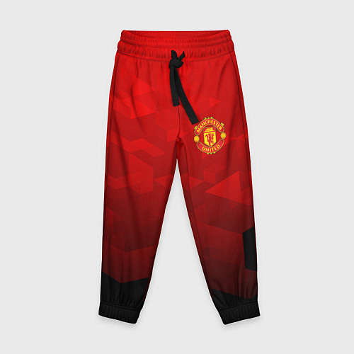 Детские брюки FC Man UTD: Red Poly / 3D-принт – фото 1