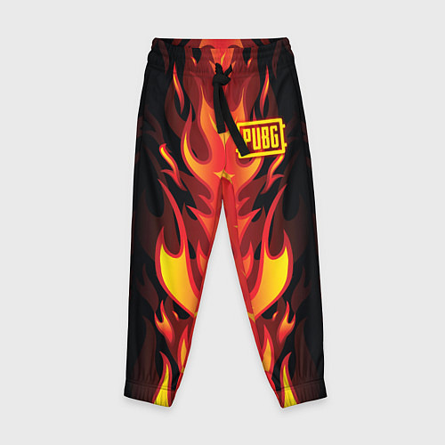 Детские брюки PUBG: Hell Flame / 3D-принт – фото 1
