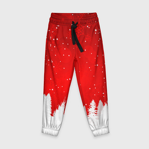 Детские брюки Christmas pattern / 3D-принт – фото 1