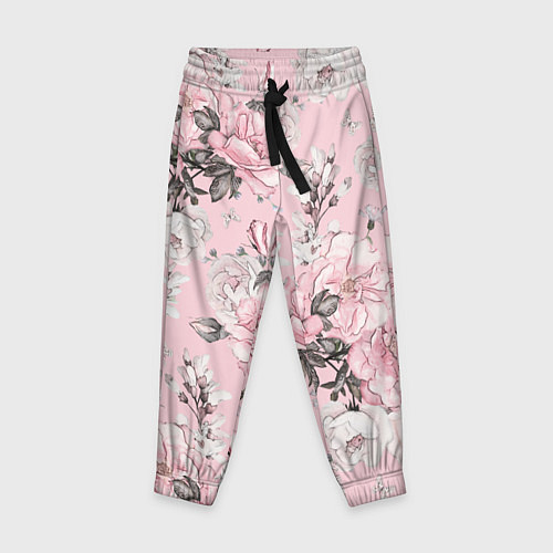 Детские брюки Розовые розы / 3D-принт – фото 1