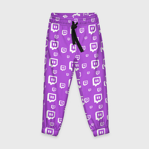 Детские брюки Twitch: Violet Pattern / 3D-принт – фото 1