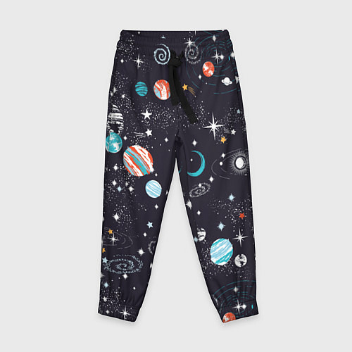 Детские брюки Загадочный космос / 3D-принт – фото 1