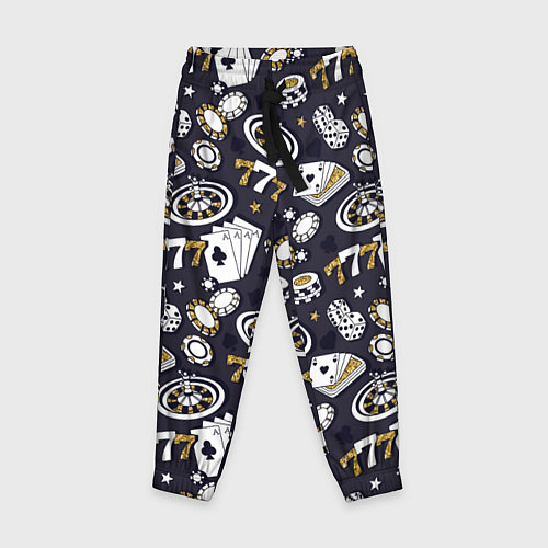 Детские брюки Казино 777 / 3D-принт – фото 1