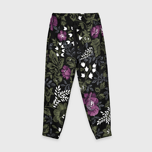 Детские брюки Цветы / 3D-принт – фото 1