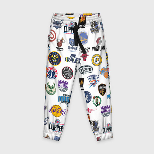 Детские брюки NBA Pattern / 3D-принт – фото 1