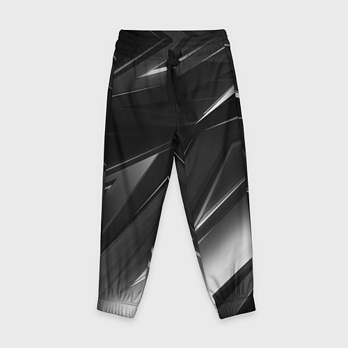 Детские брюки GEOMETRY STRIPES BLACK & WHITE / 3D-принт – фото 1