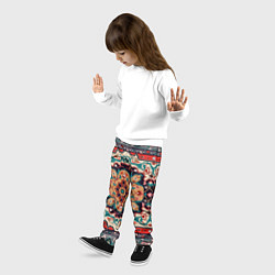 Брюки детские Текстура ковра, цвет: 3D-принт — фото 2