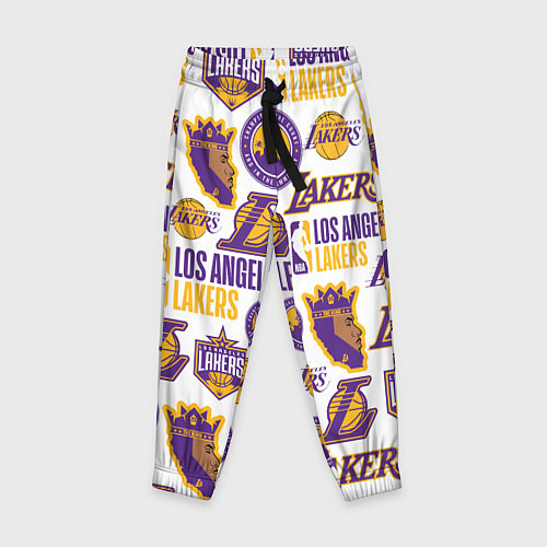 Детские брюки LAKERS LOGO / 3D-принт – фото 1