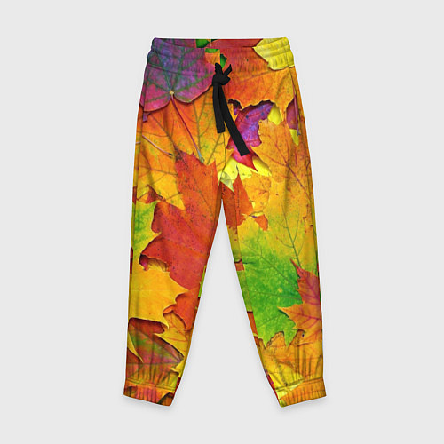 Детские брюки Осенние листья / 3D-принт – фото 1