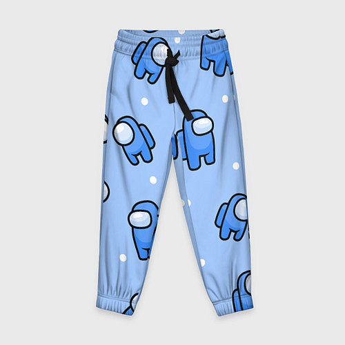 Детские брюки Among Us - Синий цвет / 3D-принт – фото 1