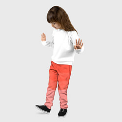Брюки детские Персиковый Градиент, цвет: 3D-принт — фото 2