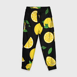 Детские брюки Лимоны на чёрном