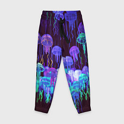 Детские брюки Неоновые медузы