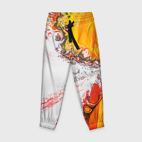 Детские брюки Рисунок желтой краской / 3D-принт – фото 1