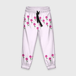 Детские брюки Розовые цветы pink flowers