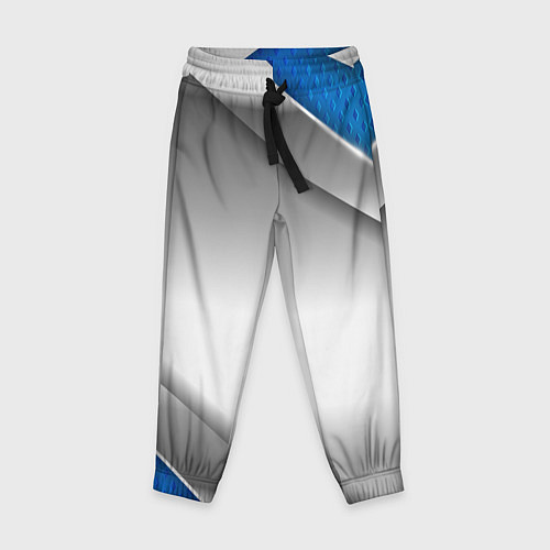 Детские брюки 3D СЕРЕБРО BLUE LINES / 3D-принт – фото 1