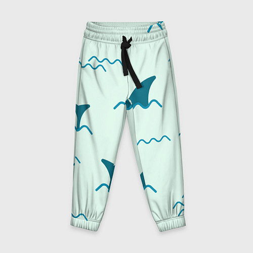 Детские брюки Плавники акул / 3D-принт – фото 1