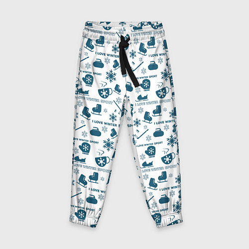 Детские брюки Зимние виды спорта / 3D-принт – фото 1
