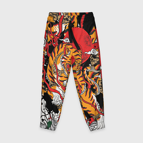 Детские брюки Самурайский тигр / 3D-принт – фото 1