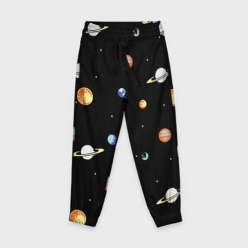 Детские брюки Планеты в космосе / 3D-принт – фото 1