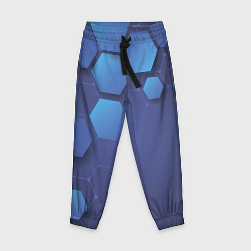 Детские брюки Шестиугольники / 3D-принт – фото 1